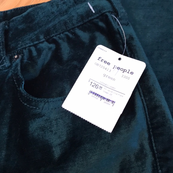Free People - Jade Velvet crop pants NWT - Picture 4 of 7